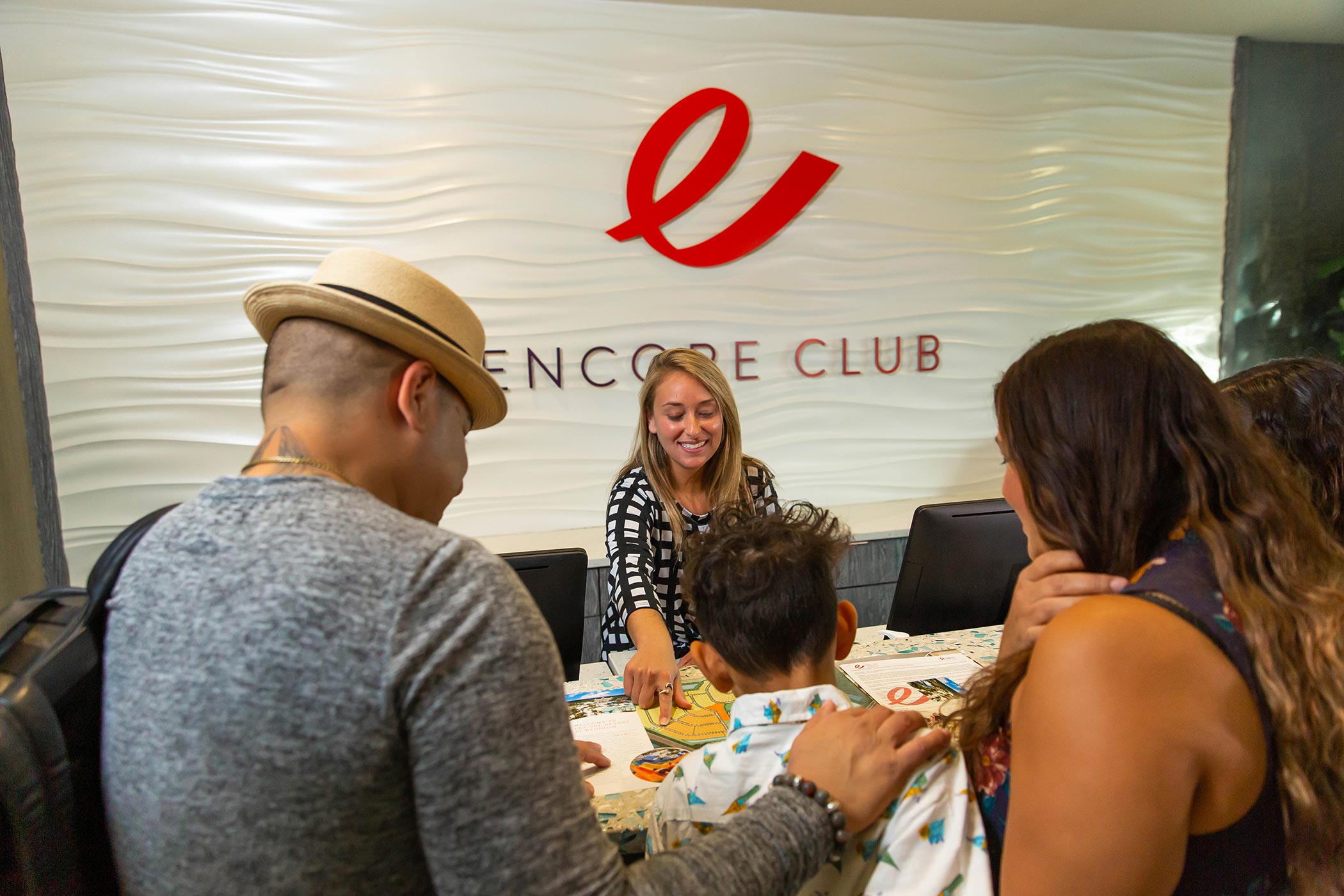 Encore club front desk